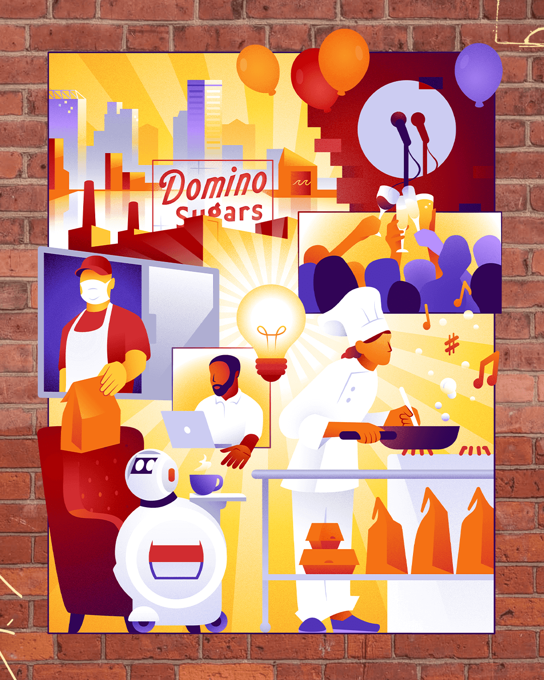  mural done while working at Mindgrub 