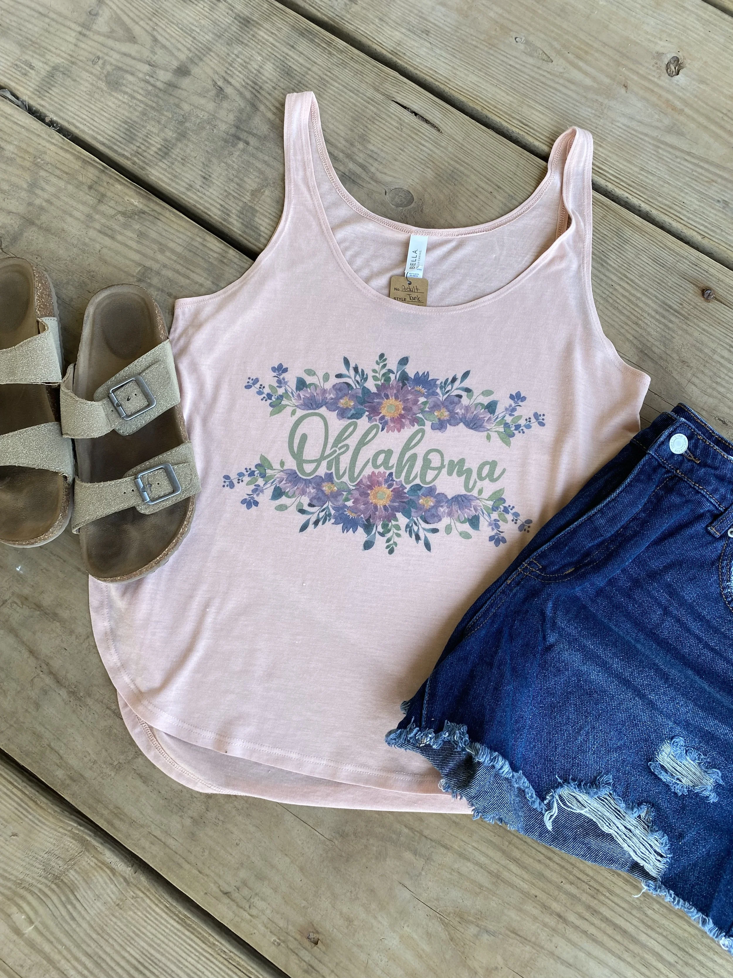 Oklahoma Flowers Tank