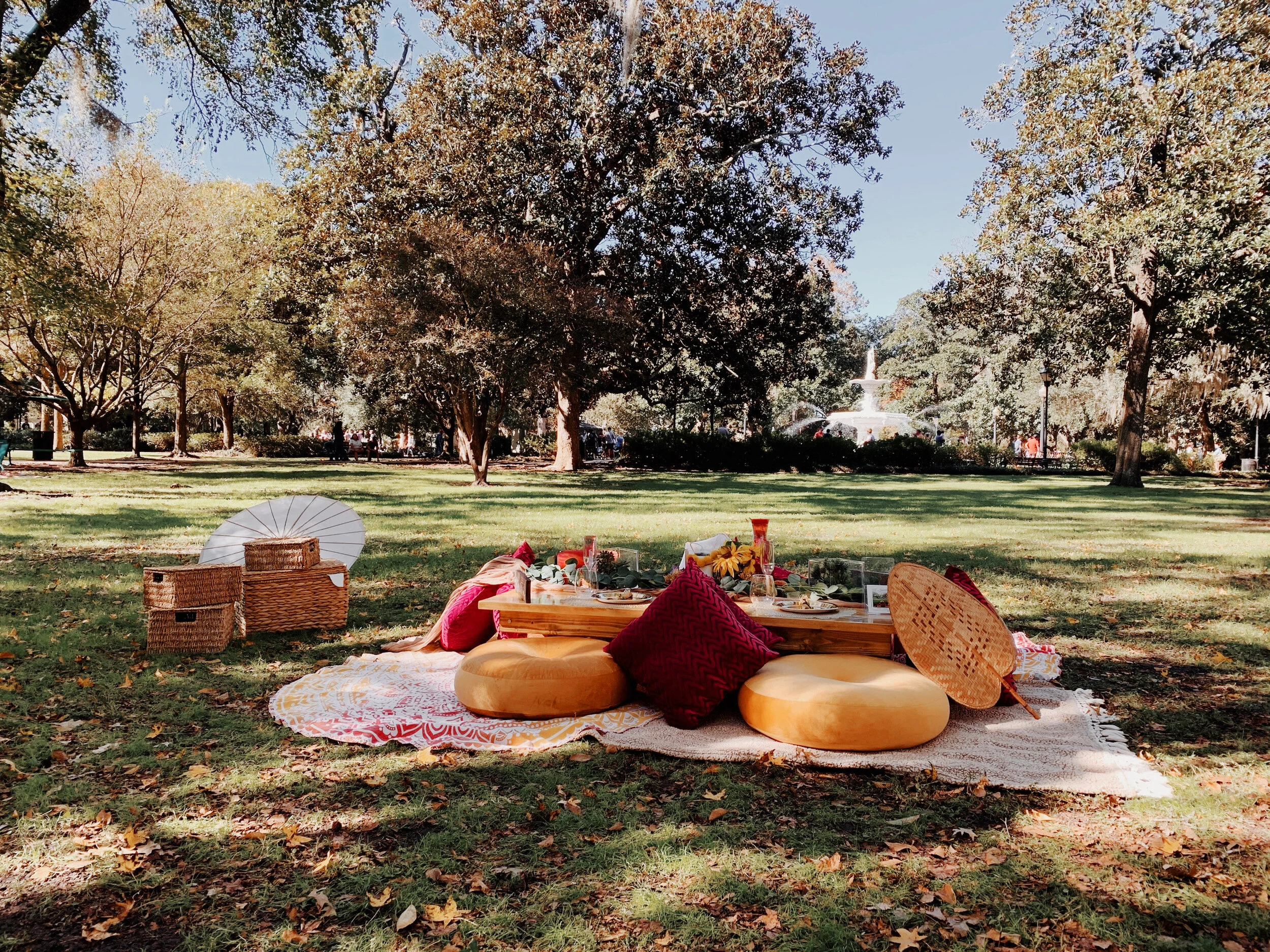We had a professional picnic in Savannah - it was the coolest