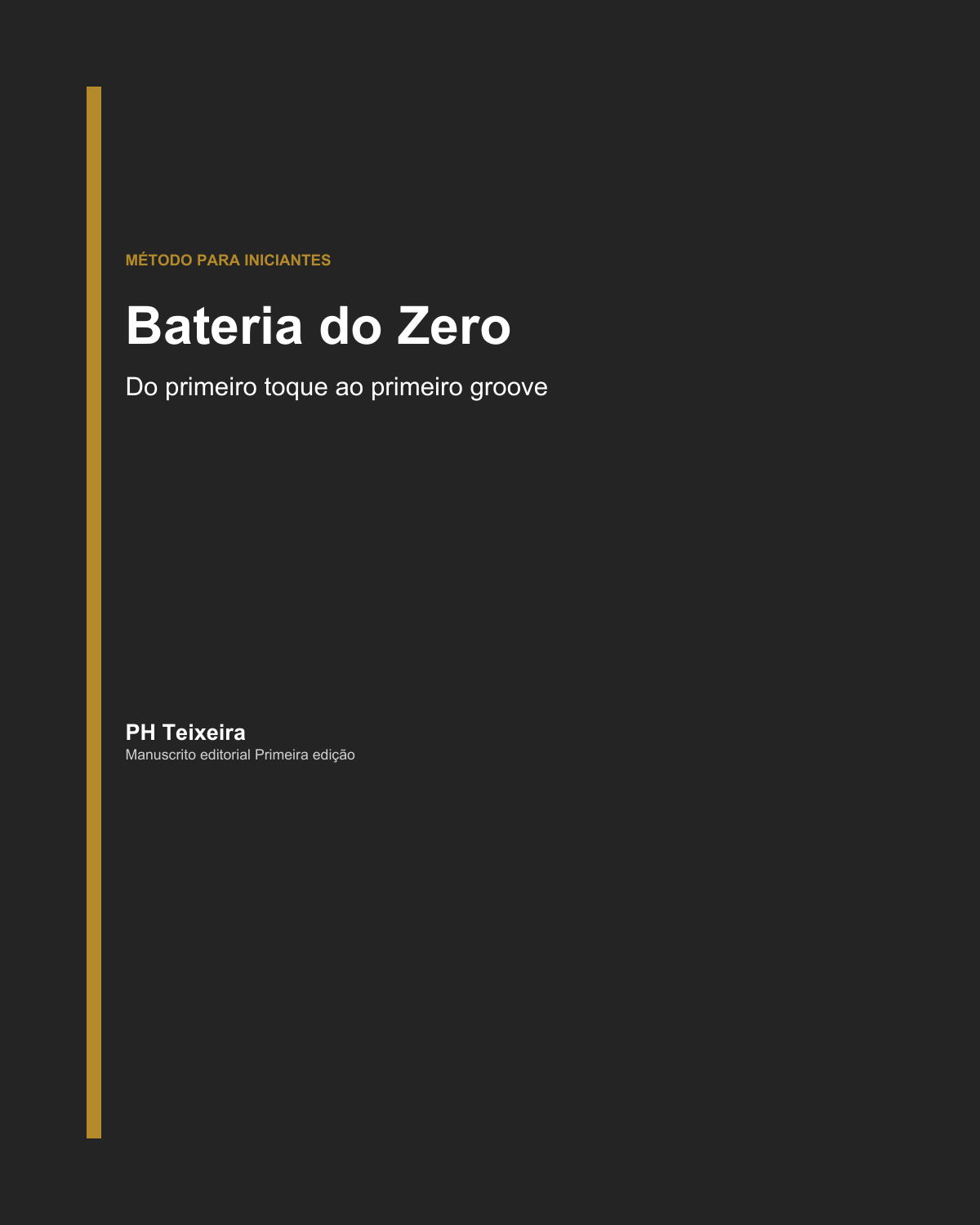 Capa do método Bateria do Zero, de PH Teixeira