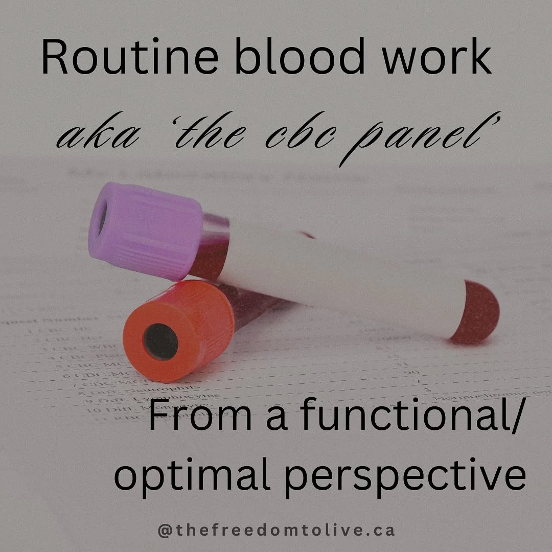 🕵️ Routine Blood Work🩸 from a functional and optimal perspective.
🤫
If you wanted to go through the government &ldquo;health care&rdquo; Health Canada system, ask your PCP, nurse practitioner, ND, etc. for some of the markers I&rsquo;ve outlined i