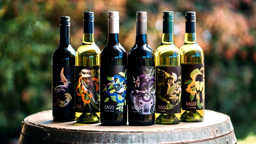 Where nature meets wine 🍷🌿⁠
⁠
Indulge in the genuine flavours that reflect the heart and soul of our winery. Each of our bottles feature illustrations of the stunning wildlife surrounding Bago and are beautifully designed by Kellie Mobbs @bagostudi