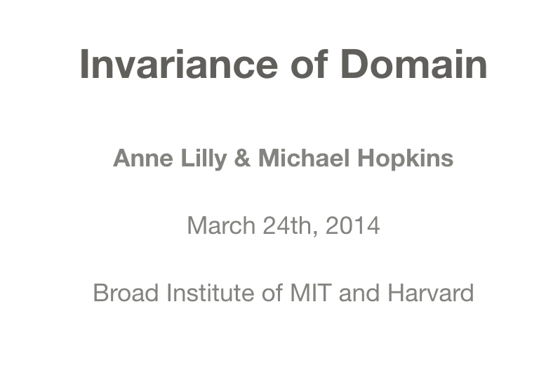 Ivariance of Domain