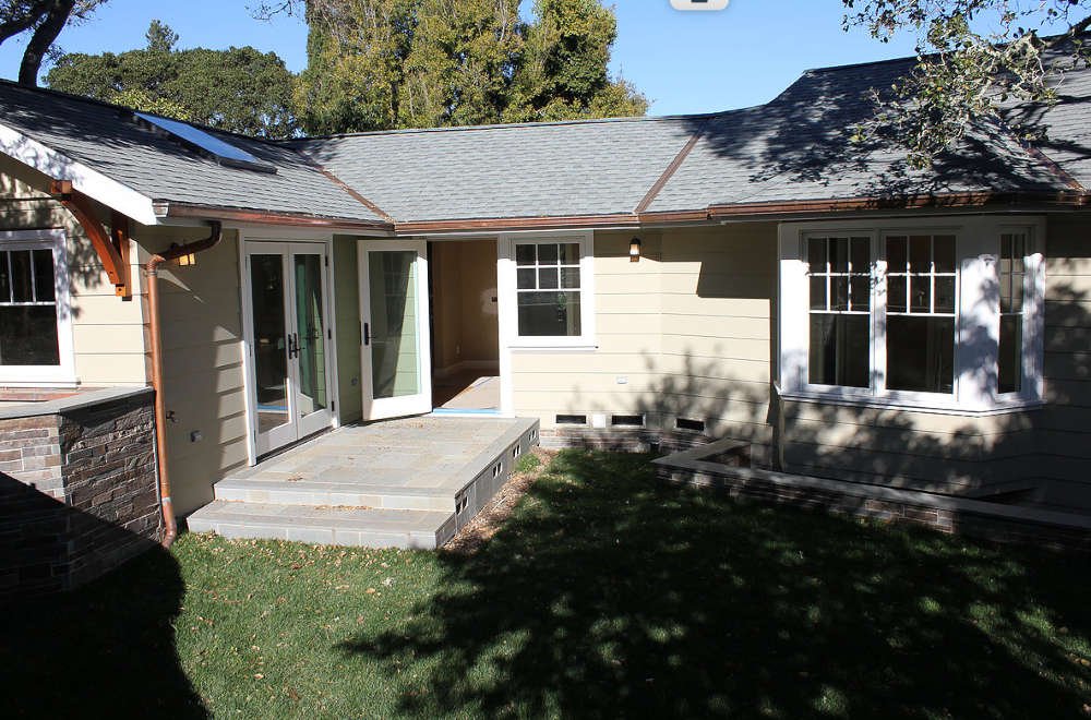 Green House With White Trim