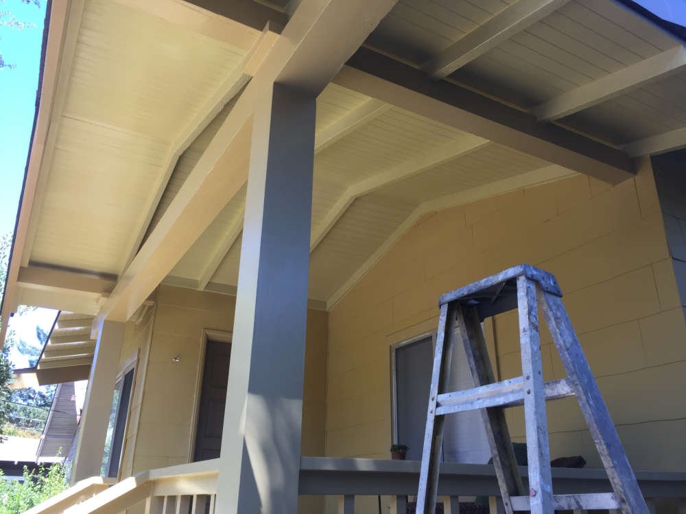 Front Porch With Beams
