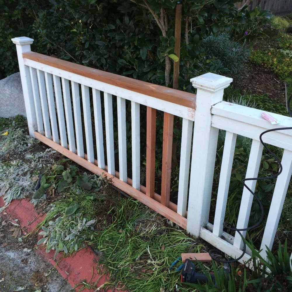 Dry Rot Redwood Fence Repair | Anthony Martin Painting