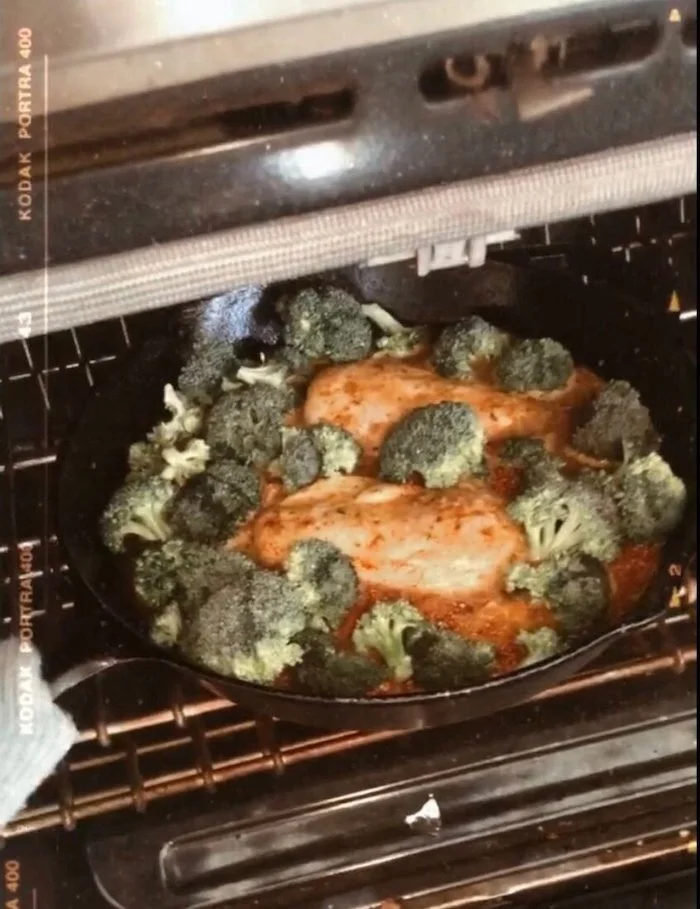 Into the oven to get toasty!