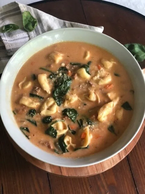 Creamy, Dreamy, Tortellini Soup