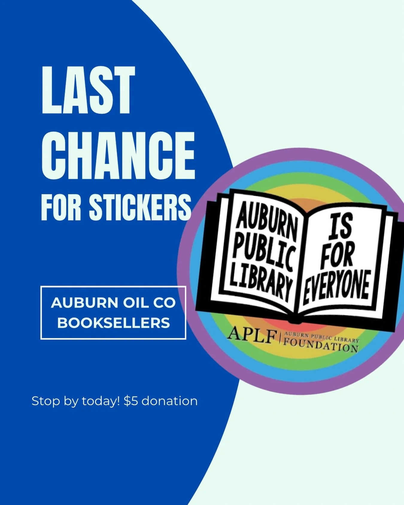 Get one before they&rsquo;re gone! Only at @auburnoilbooksellers 

You sold us out at @wellredau; thank you for your library support, Auburn!