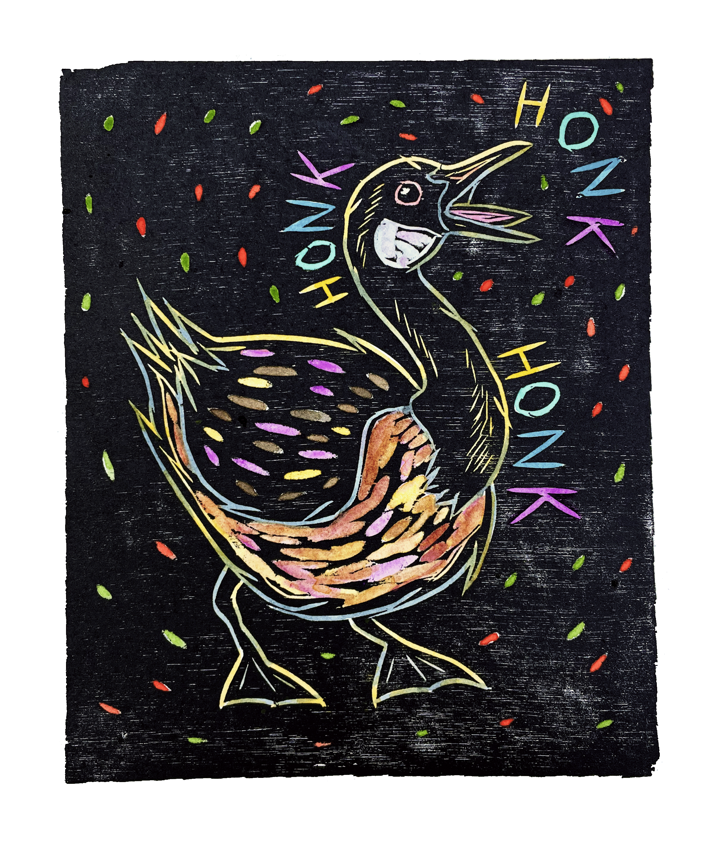  Illustration for the word “HONK” 
