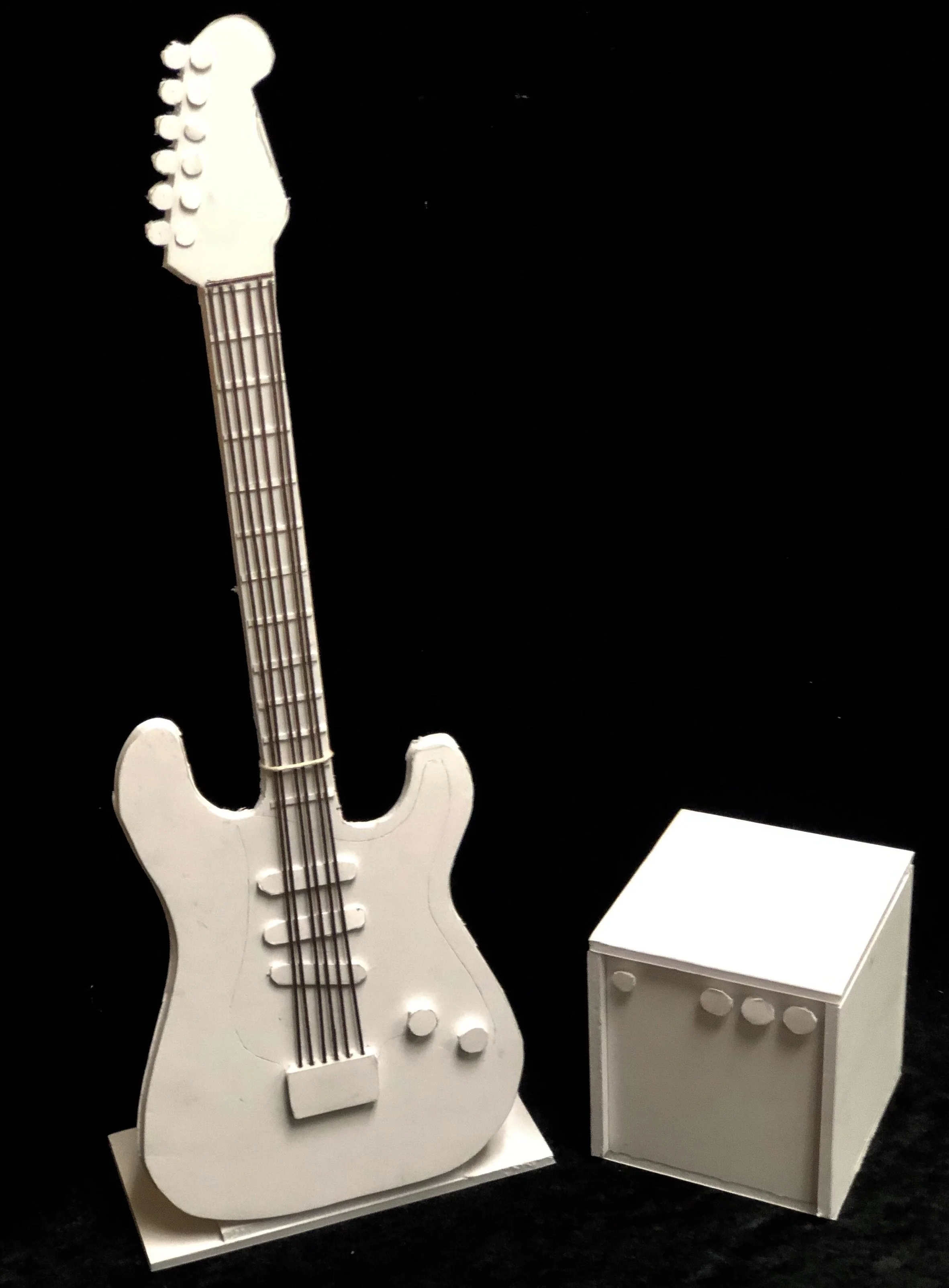 Guitar and Amp - Foamboard