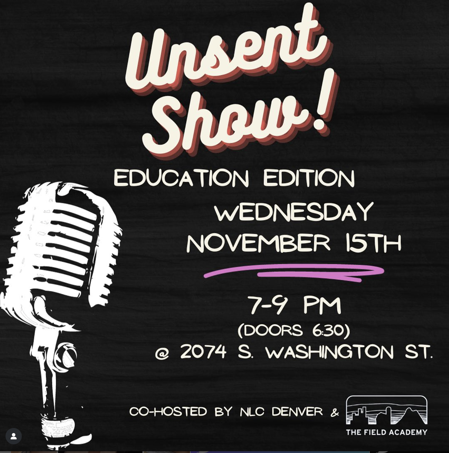 Unsent Show - The Education Edition