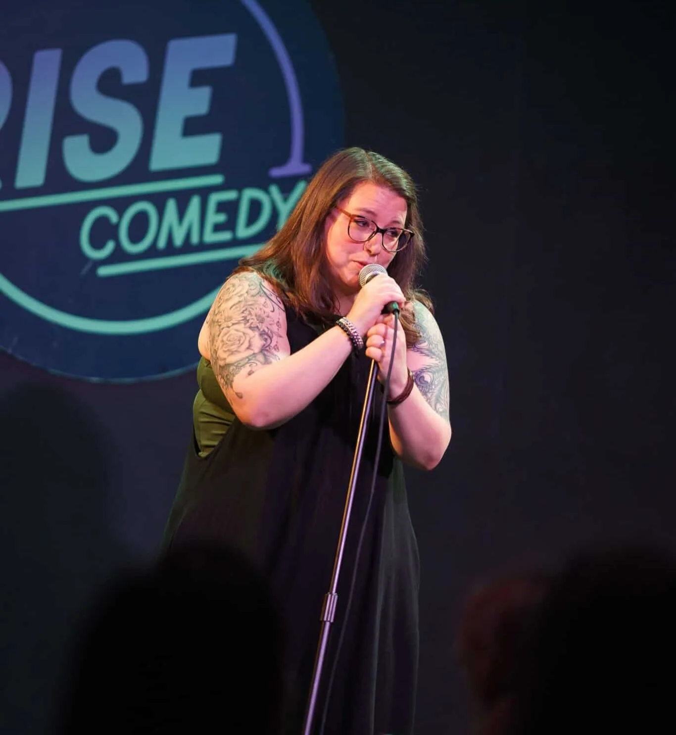 Unsent Holiday Show Reader Line Up Reveal! 🌟🎤

Introducing Emily Kingsley! @thatsuburbanmomcomic 

Host of the Matriarchy Presents and The Rise Comedy open mic, Emily is a loud mouth sass ball who uses her humor to get her through the spectacle tha