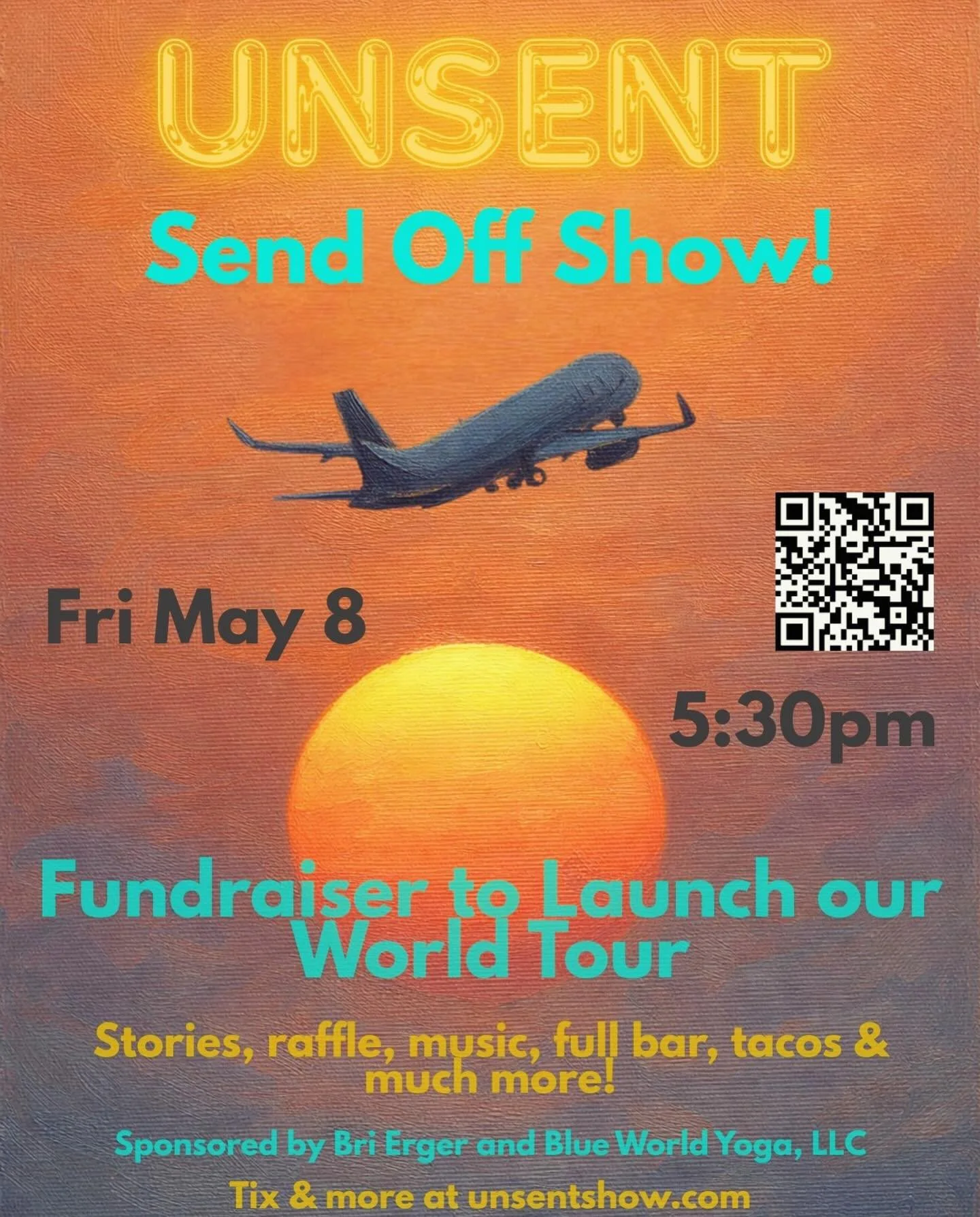 Here we go!!! 

Denver please join us for our last show before our world tour on Fri May 8 at our favorite venue @townhallcollaborative ❤️

Ten brave souls will share messages they wrote but never sent, plus tacos, full bar, raffle, auction and speci