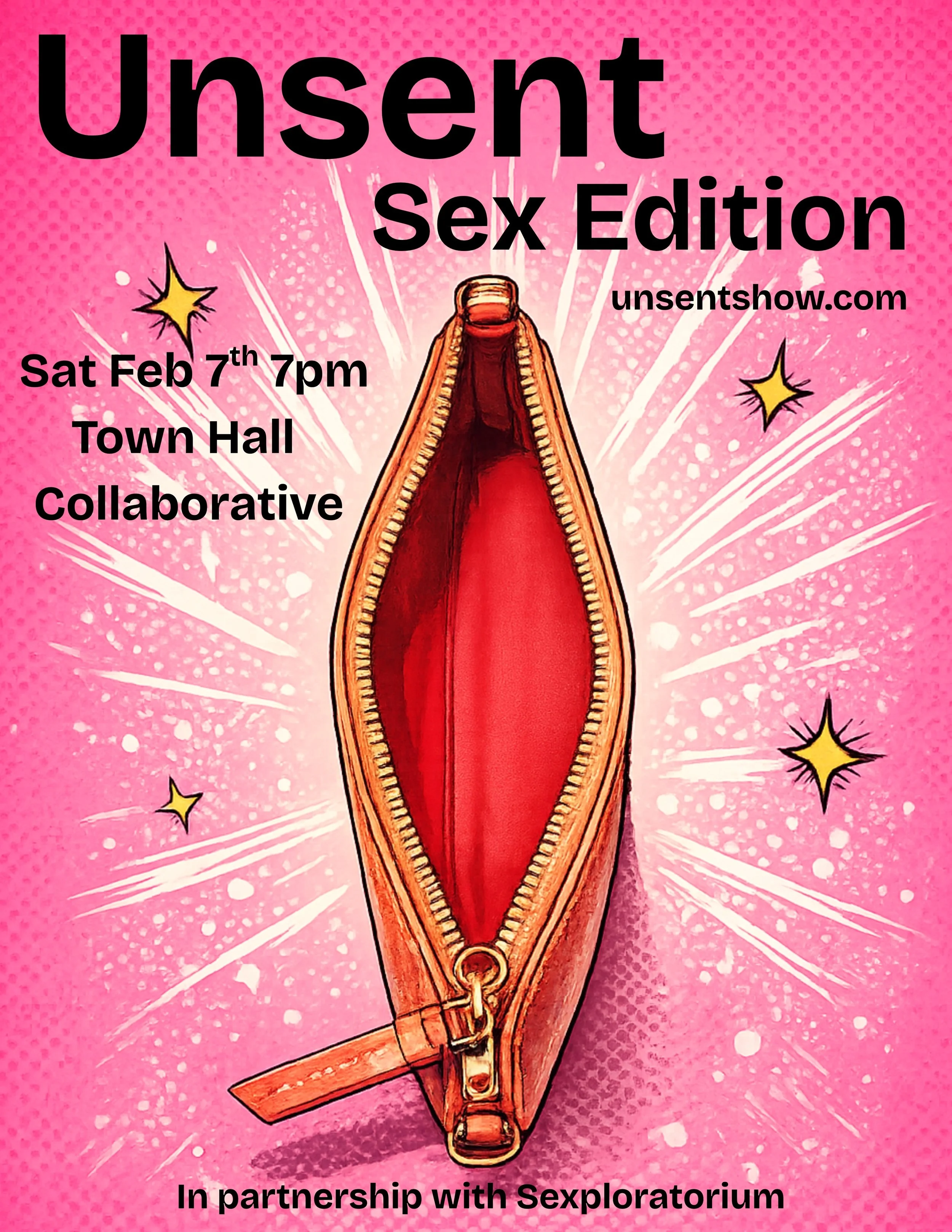 Unsent Show Sex Edition Flyer
