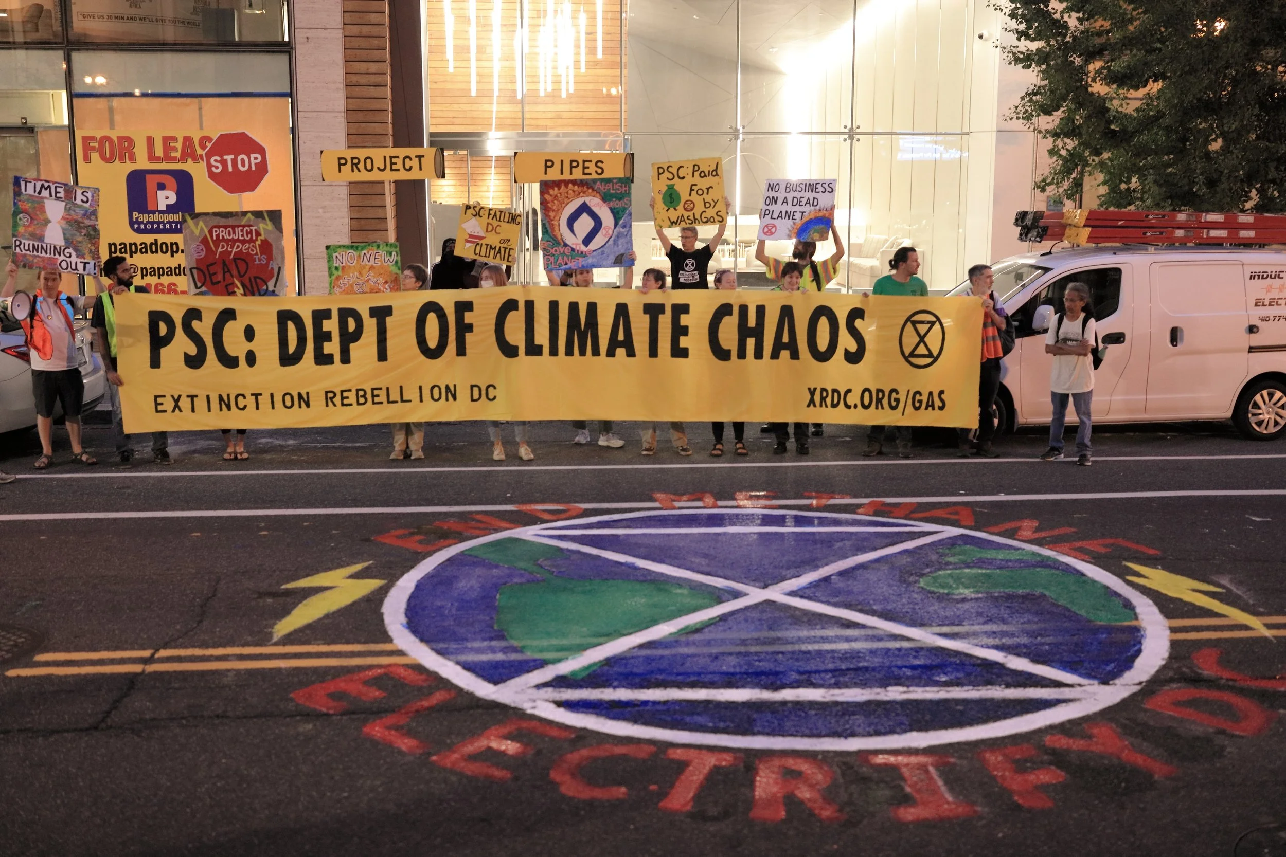 EXTINCTION REBELLION TARGETS DISTRICT’S “DEPARTMENT OF CLIMATE CHAOS” OVER BILLION DOLLAR FOSSIL FUEL PIPELINE