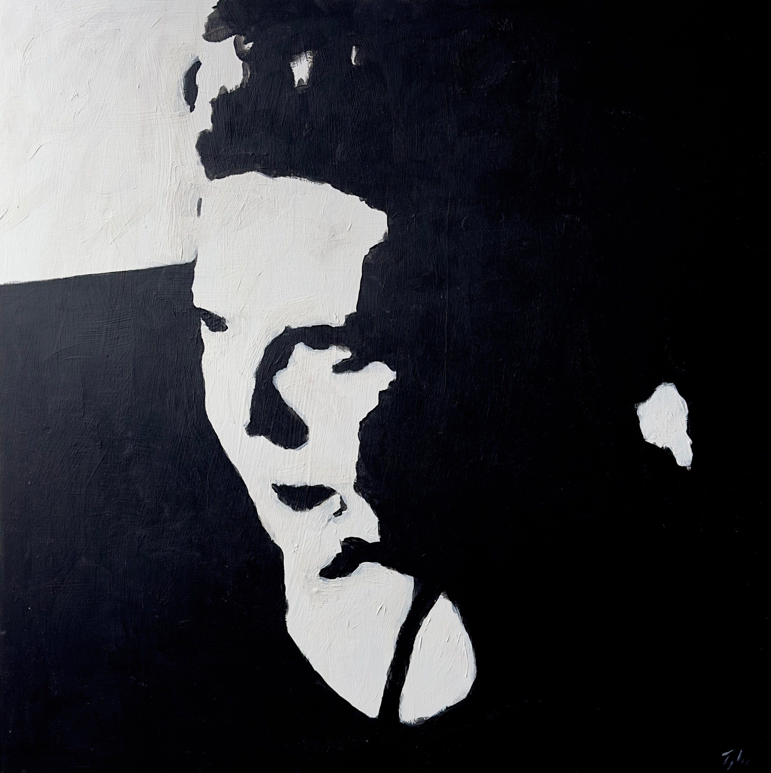  “Portrait In Monochrome”    acrylic on panel    36” x 36”    private collection 