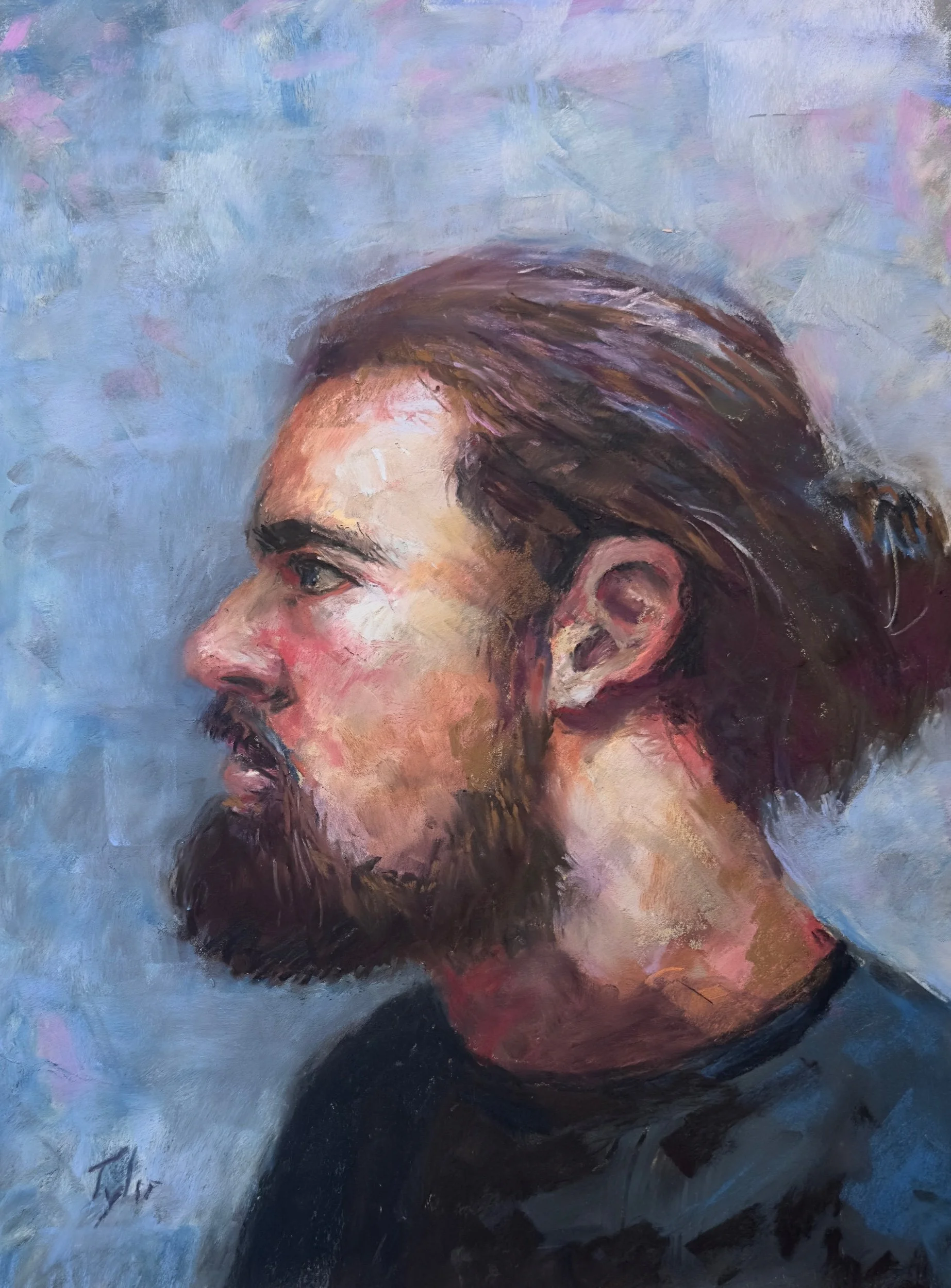 “Queso Vacuum”  pastel on sanded paper  12” x 16”  $600