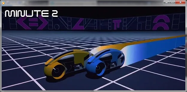 Please forgive the audio quality for these first three minutes. They get better as we go along. In Minute 02, Sark has a light cycle race with a very unfortunate racer and then goes on to have a conversation with the MCP. Our guest today is the dash…