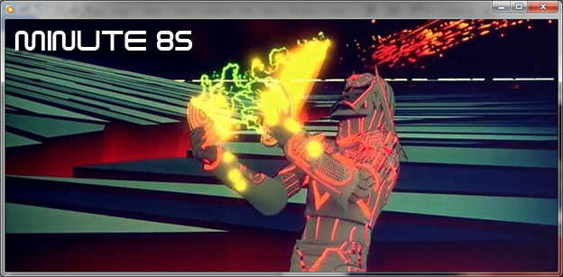 In this minute, Sark takes a very surprising fatal disc to the face and Tron heads in to attack the MCP core while Flynn and Yori get closer on what’s left of Sark’s cruiser. Joining the podcast for this minute as guest co-host is the amazing Curtis…