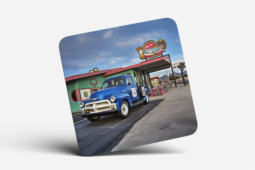 Mr. D's Route 66 Diner Blue Truck Coaster