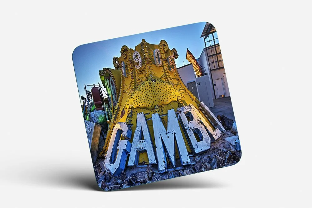 Gamble Neon Sign Coaster