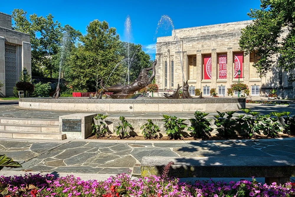 Indiana University Auditorium Showalter Fountain Print