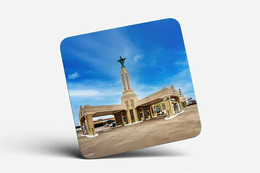 Conoco Gas Station Coaster