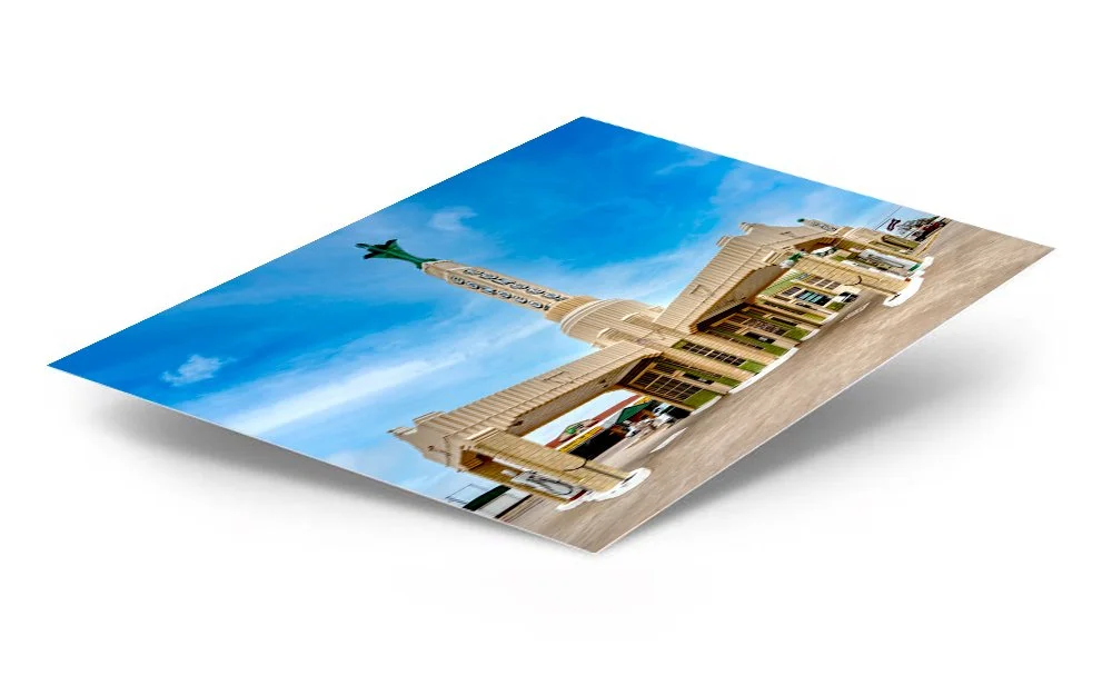 Conoco Gas Station ChromaLuxe® Aluminum Metal Print