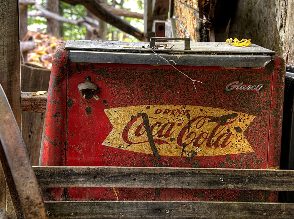 Vintage Coca Cola Cooler Print