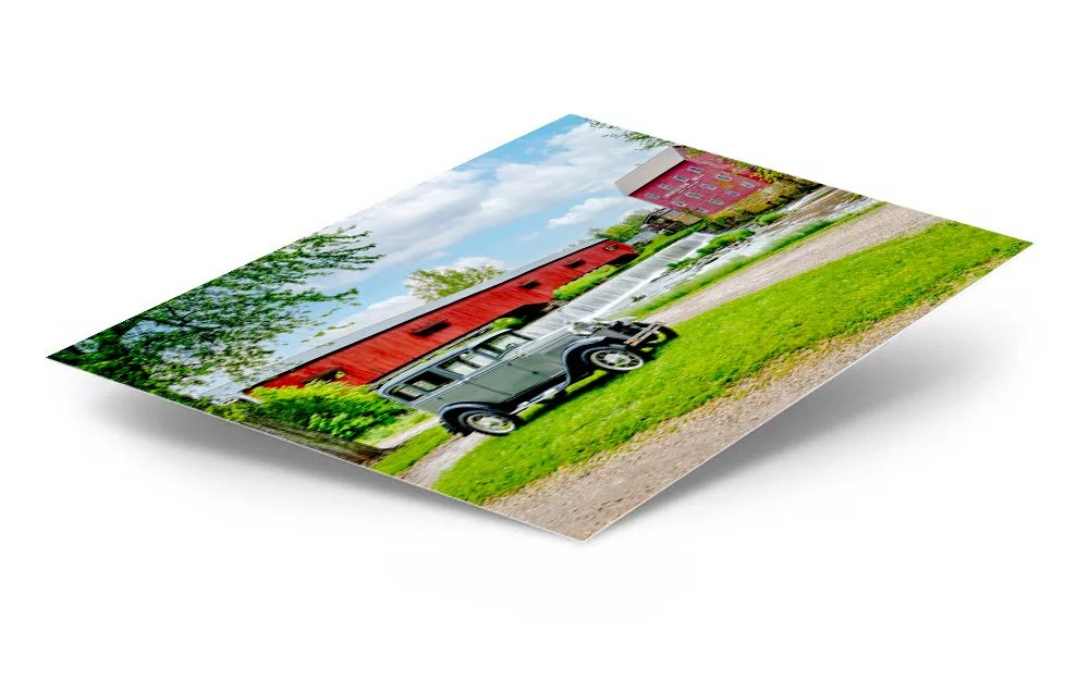 Covered Bridge Model A ChromaLuxe® Metal Print