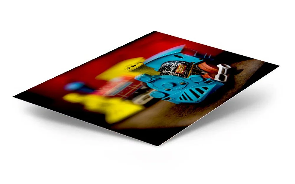 Toy Train Engines ChromaLuxe® Aluminum Metal Print