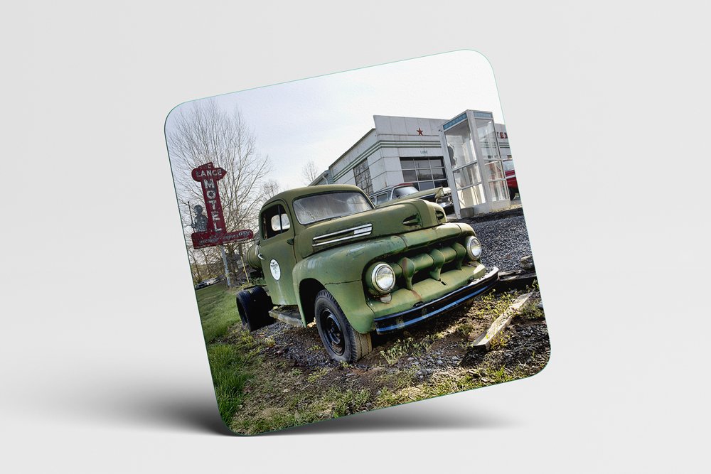 Memory Lane Green Truck Coaster