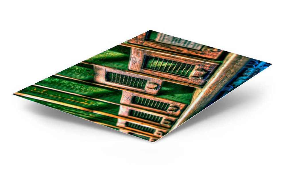 Old Car City Train Mail Car Slots ChromaLuxe® Aluminum Metal Print