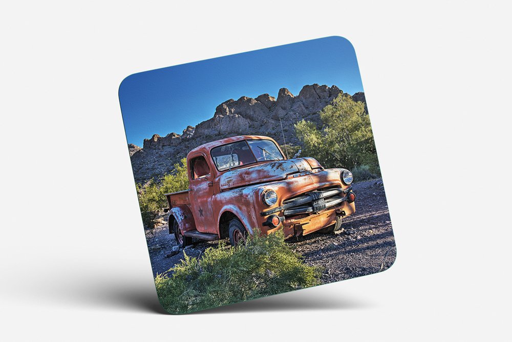 Red Dodge Truck Coaster