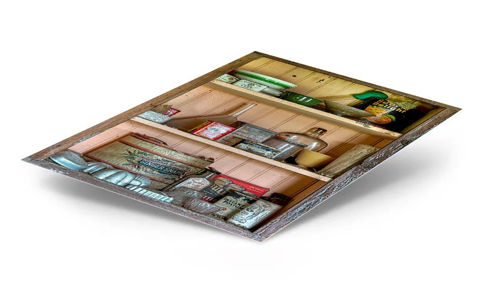 General Store Shelf ChromaLuxe® Aluminum Metal Print