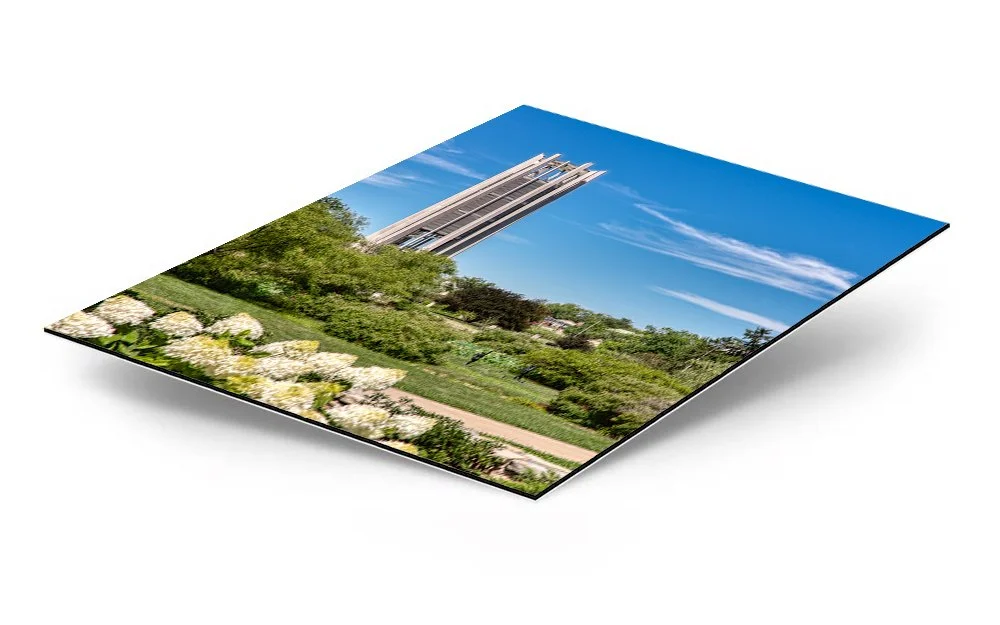 Metz Bicentennial Grand Carillon Bells Flowers Dibond Metal Print