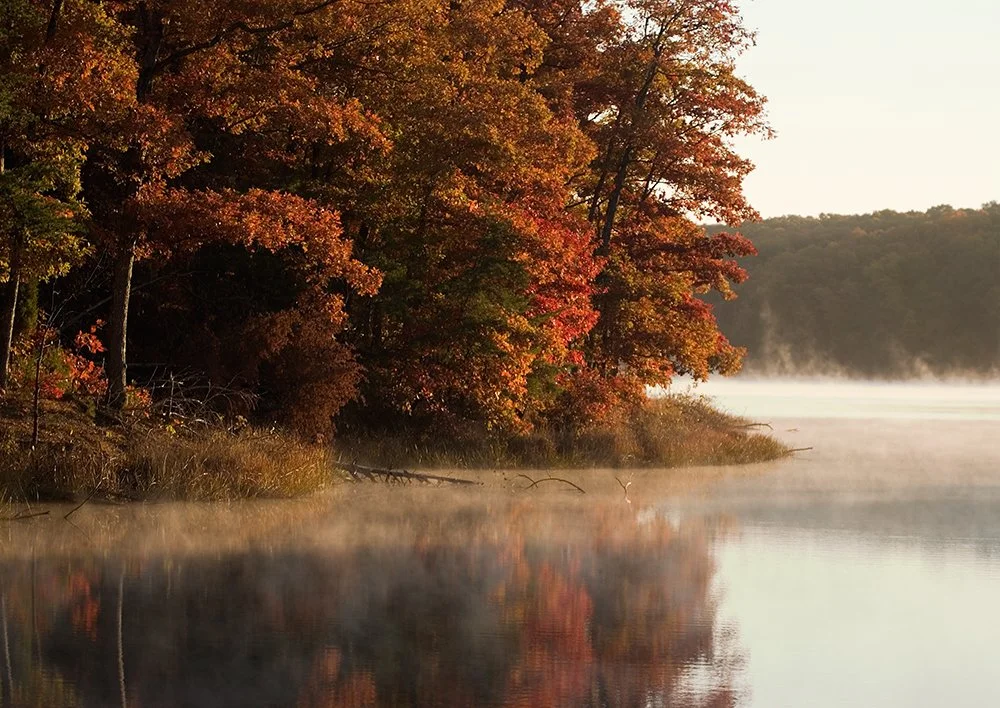Foggy Lake Fall MorningPrint