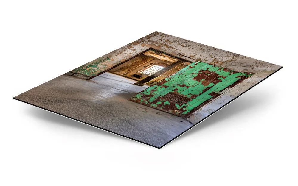 Reformed Green Door Dibond Metal Print