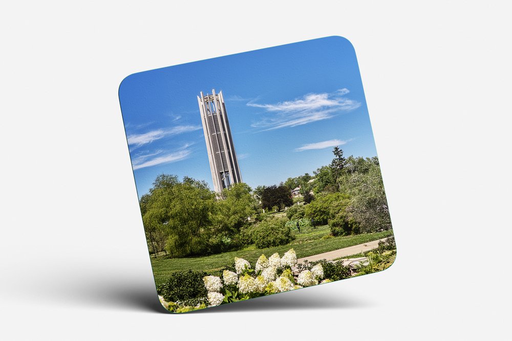 Metz Bicentennial Grand Carillon Bells Flowers Coaster
