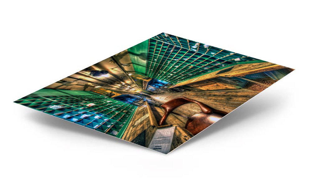 Old Car City Train Mail Car Desk ChromaLuxe® Aluminum Metal Print