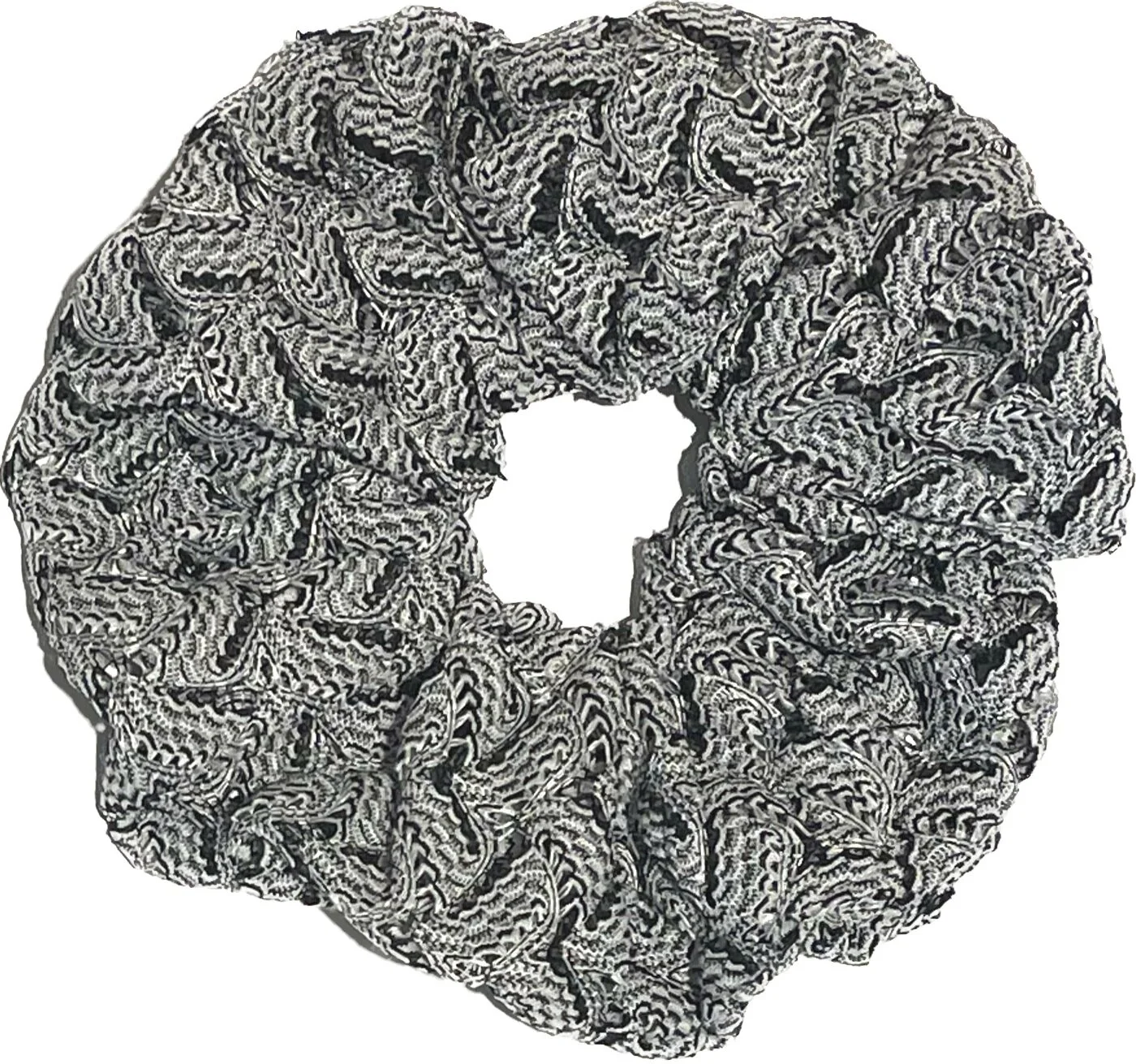 Scrunchy Scrunchlets -  Black and White Lace