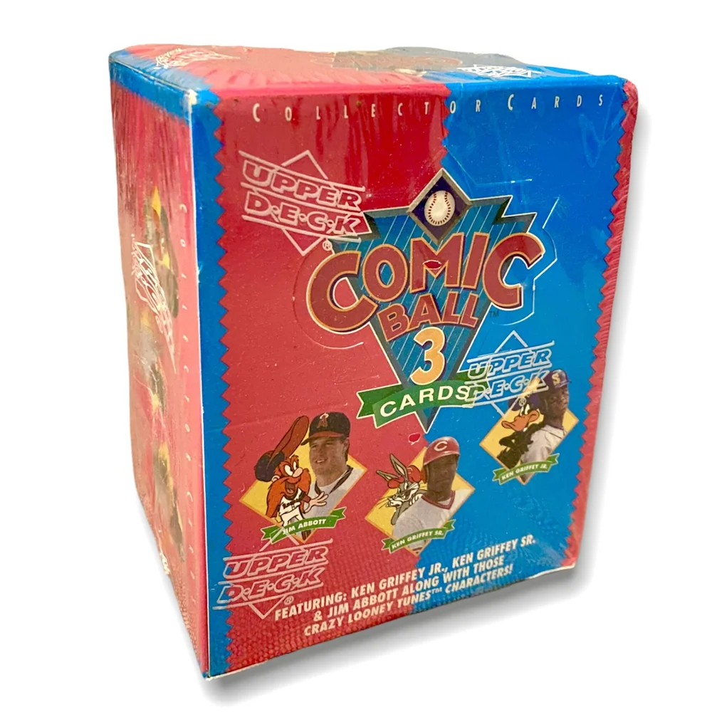 1992 Looney Tunes Comic Ball 3 MLB Collector's Card Box  Retro Toy Envy