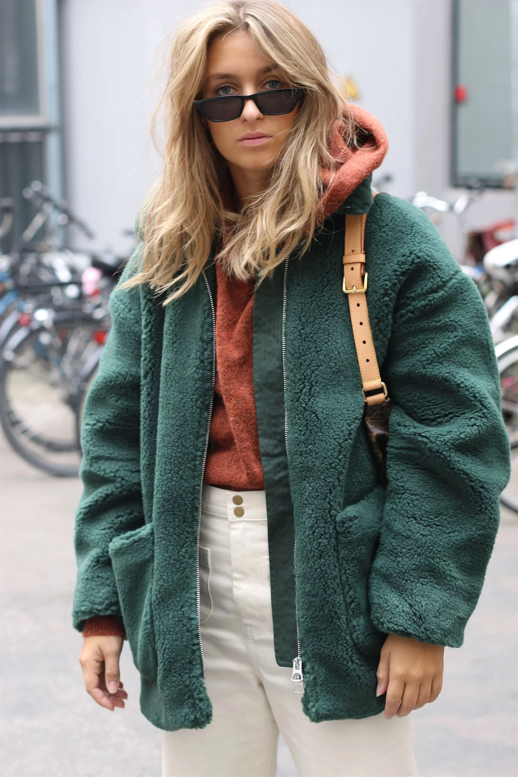 GREEN TEDDY COAT — CHARLOTTE CAROLINE
