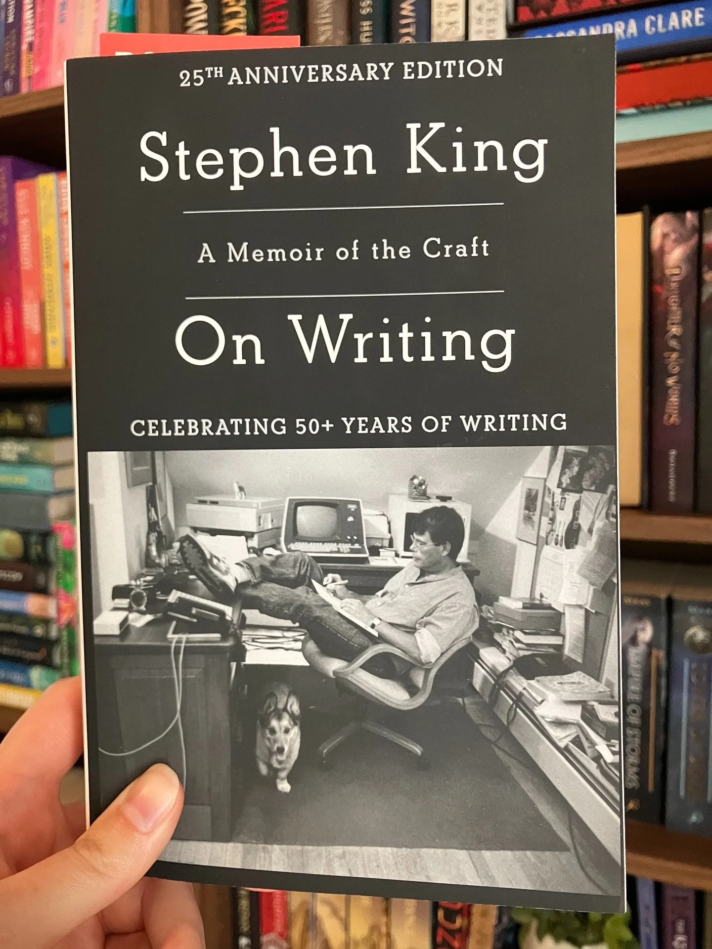 ON WRITING by Stephen King! Have you read this one yet? 

Part memoir, part master class by one of the bestselling authors of all time, this superb volume is a revealing and practical view of the writer&rsquo;s craft, comprising the basic tools of th