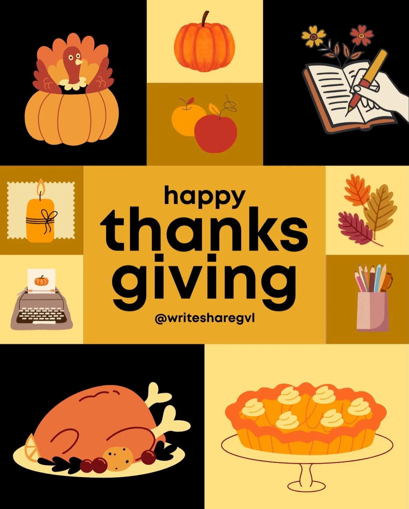 Hopping on here to share how grateful we are for our growing community of Gvl writers. So grateful! 🍁✏️