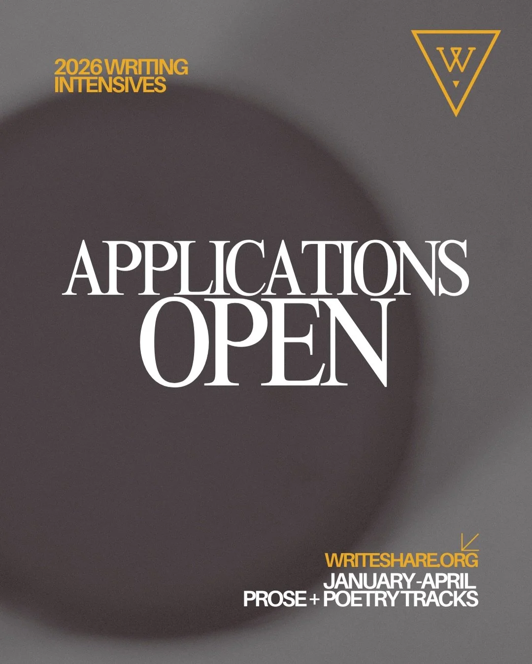 📝APPLY TODAY: 2026 Spring Writing Intensives 📝

We are thrilled to share that applications are open for our next semester of writing intensives (for fiction writers + creative nonfiction writers + poets). Swipe to see a sneak peek of the prose trac
