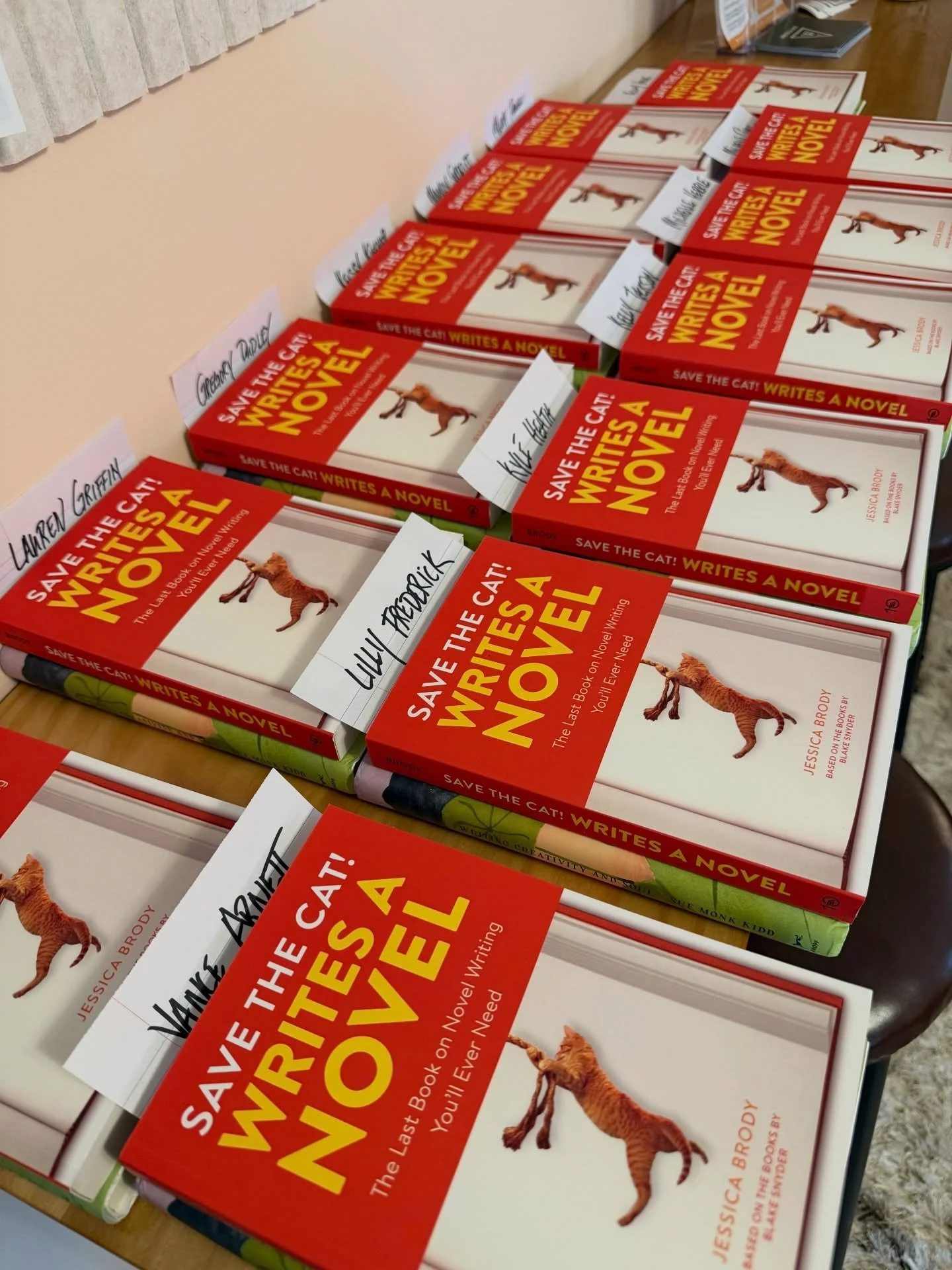 Craft Book Club starts next week! We can&rsquo;t wait to see you! 
.
.
.
#savethecat #craftbooks #writingcraft #writeshare