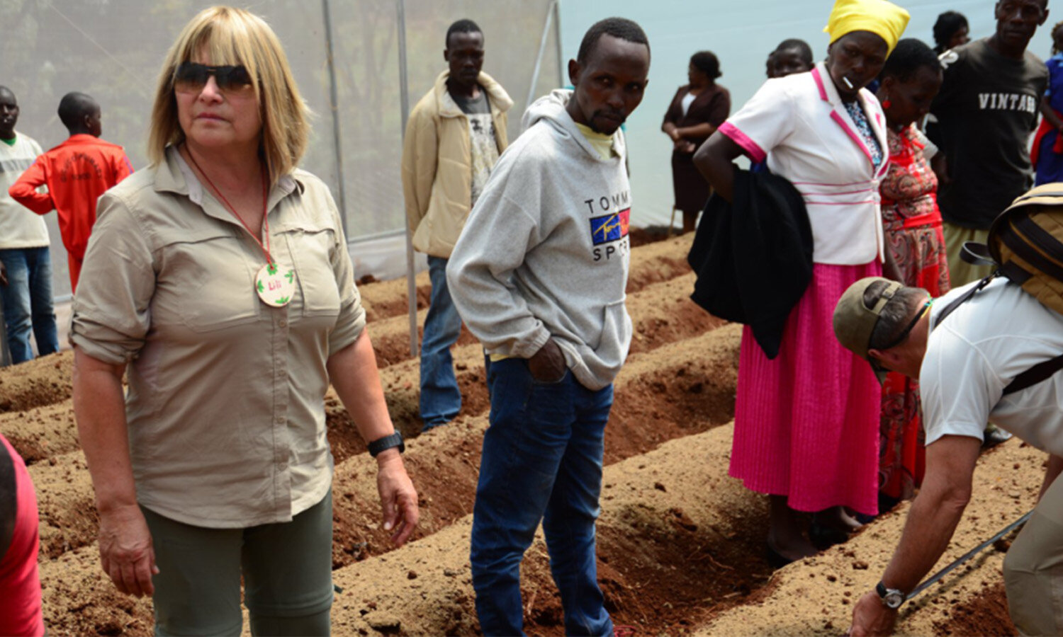  TGE helped install an irrigation line in the Gichocho greenhouse.  