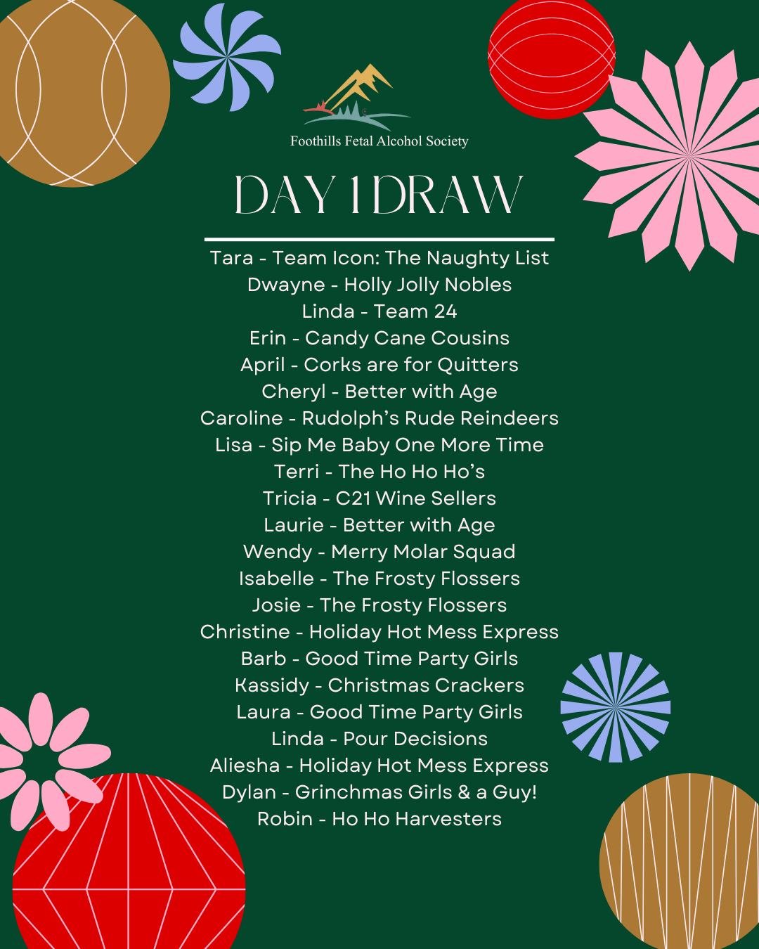 🎄🚨 SPEEDY ELF ALERT 🚨🎄
WINE/GIFT CARD SURVIVOR UPDATE &mdash; HOLD ON TO YOUR JINGLE BELLS.

✨ 22 MORE NAMES DRAWN TODAY. ✨
My elf Brianne was on a MISSION.
No dawdling.
No sipping cocoa.
NO TIME TO WASTE.

And somehow&hellip;
🎉 ALL 35 TEAMS ARE